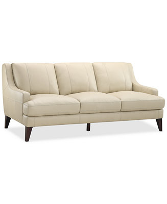 Collyn 83" Modern Leather Sofa, Created for Macy's | Macy's