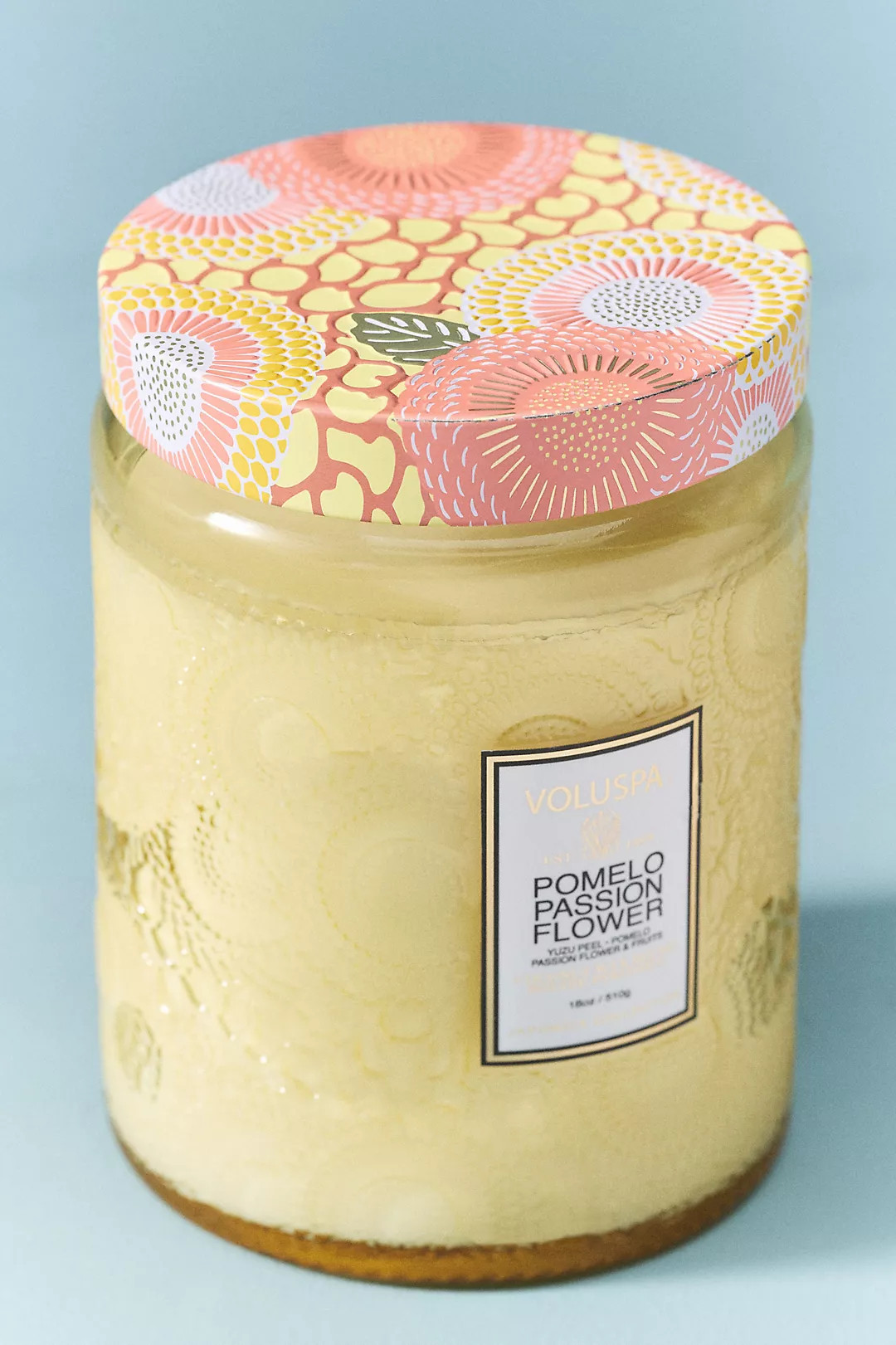 Voluspa Fruity Pomelo Passion Flower Glass Jar Candle | Anthropologie (US)