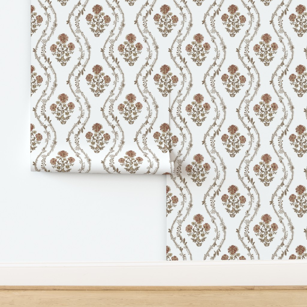 Large Strawberry Banks Tina Brown Rust Tina Copy Wallpaper | Spoonflower | Spoonflower