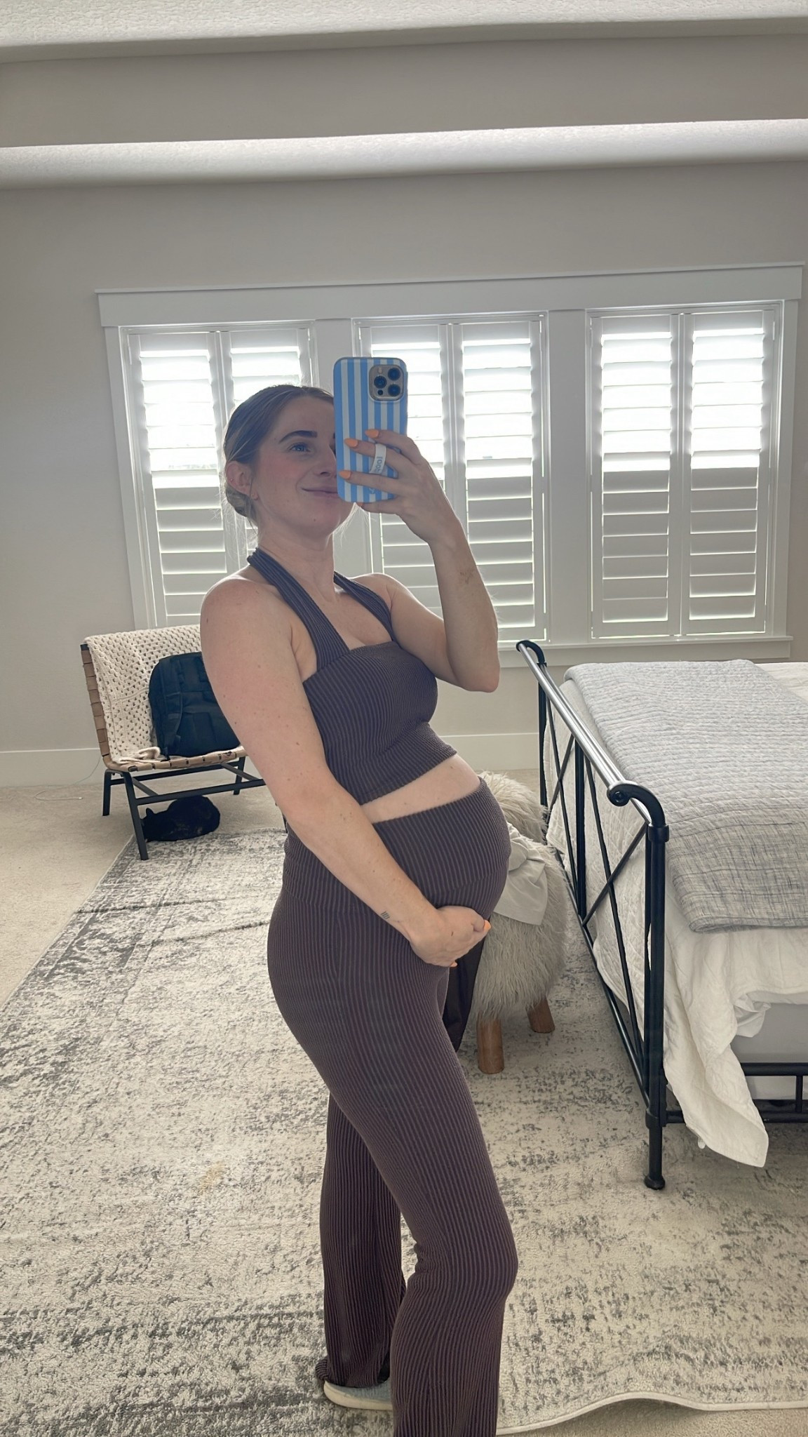 Maternity active maternity set - super stretchy and comfy! Wearing a small and I’m 32 weeks pregnant 

PinkBlush. Pink blush maternity. Bump style. Second trimester. 

#LTKBump #LTKActive #LTKPetite