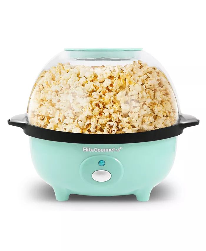 3 Qt. Automatic, Stirring Hot Oil Popcorn Machine with Measuring Cap & Built-in Reversible Servin... | Macys (US)