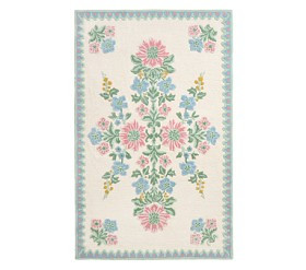 Hill House Home Floral Medallion Rug | Pottery Barn Kids