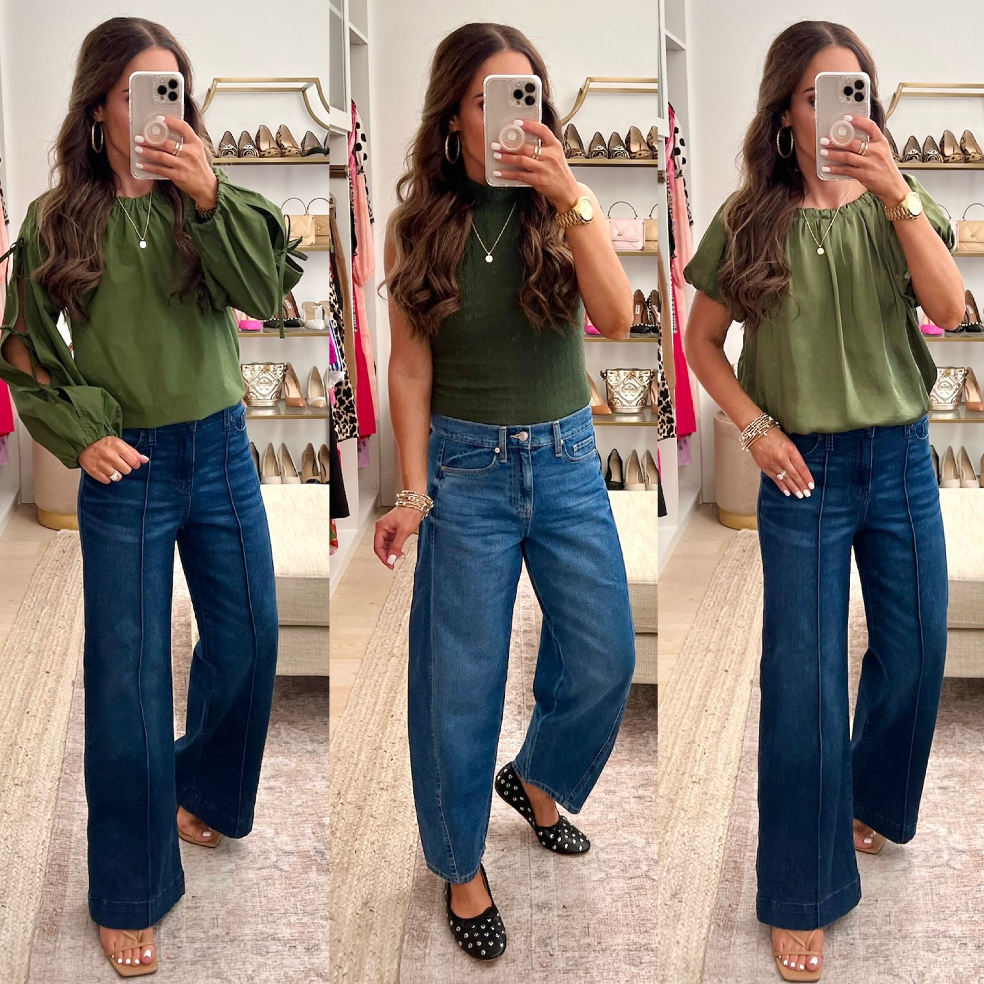 New walmart finds!! Wearing size 2 in the flare jeans and sized down to 0 in the barrel jeans so make sure to size down in those 