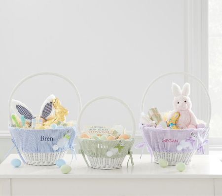 ✨Pottery Barn Kids Easter Basket Collection✨

Decorated with a cute cottontail bunny, our liner turns their Easter basket into an adorable egg-hunt essential. A springtime classic, the colorful seersucker is beautifully embellished with appliques and a fluffy pom-pom tail.

Spring outfits
Easter outfits
Summer outfits
Beach outfits
Vacation outfits
Resort outfits 
Resort wear
Getaway outfits
Memorial Day
Labor Day weekend 
Beach vacation 
Beach getaway
Kids birthday gift guide
Girl birthday gift ideas
Children Christmas gift guide 
Family photo session outfit ideas
Cherry Blossom session outfits
Cherry blossom photo session 
Nursery
Baby shower gift
Baby registry
Sale alert
Headbands 
Floral dresses
Girl outfit ideas 
Baby outfit ideas
Newborn gift
New item alert
Spring break
White dress
Girls weekend 
Girls getaway
Gifts for her
Gifts for him
Gifts for kids
Easter outfit for girls
Easter fashion
Spring fashion 
Sunglasses 
Mother’s Day 
Sunday brunch
Cuddle and kind doll
Bunny 
Sun hat
Easter basket ideas 
Easter basket liners
Easter egg hunt
Easter accessories 
Easter children books
Bunny ears
Easter gift 


#LTKGifts #LTKGiftGuide #liketkit #Easter #liketkit #LTKSeasonal #LTKbaby #LTKkids #LTKfamily #LTKunder50 #LTKunder100 #LTKstyletip #LTKsalealert #LTKtravel

#LTKSale #LTKSeasonal #LTKFind