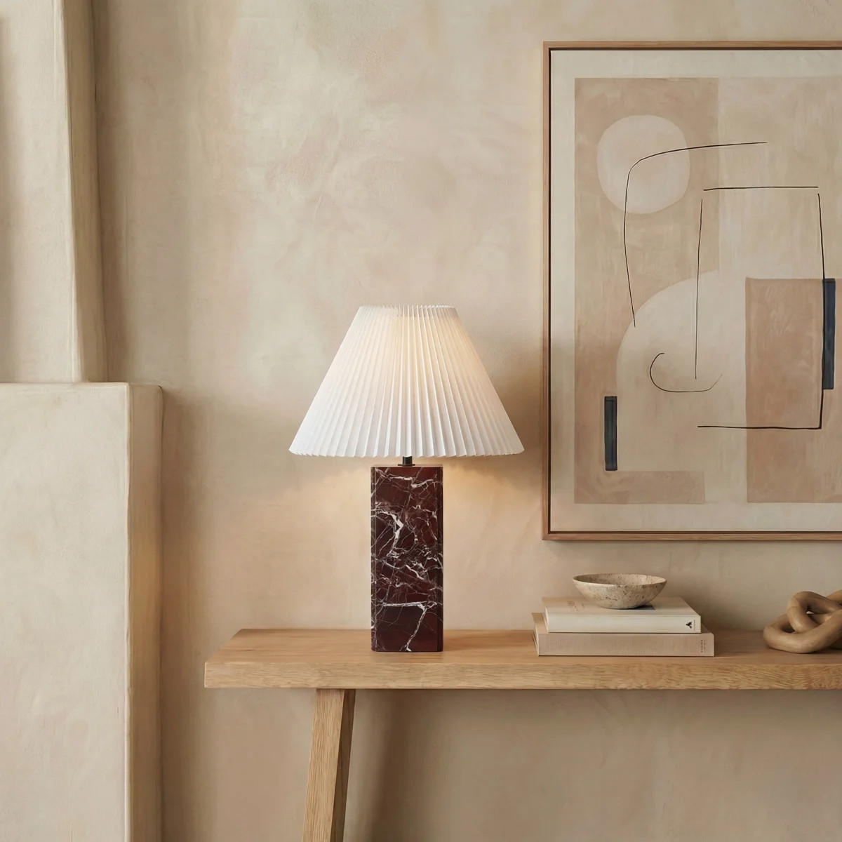 Gottesdiener Square Marble Table Lamp | Wayfair North America