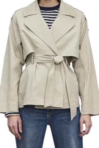 Velvet by Graham and Spencer Nancy Trench Jacket, Khaki, L | Amazon (US)