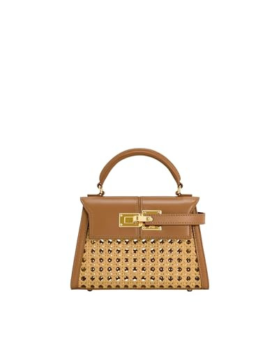 JW PEI Women's Elise Top Handle Bag - Brown Faux Bamboo Woven | Amazon (CA)