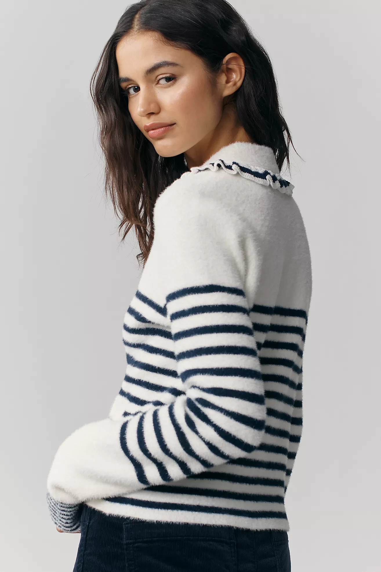 NVLT Striped Knit Jacket | Anthropologie (US)