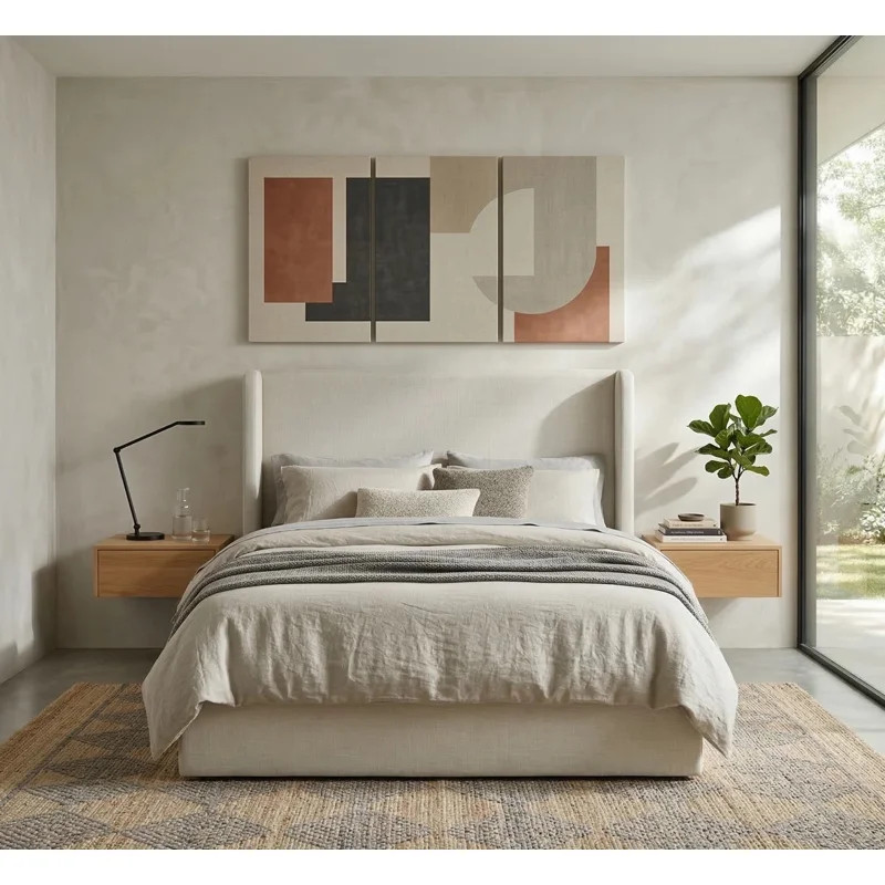 Carmen Upholstered Wingback Bed | Wayfair North America