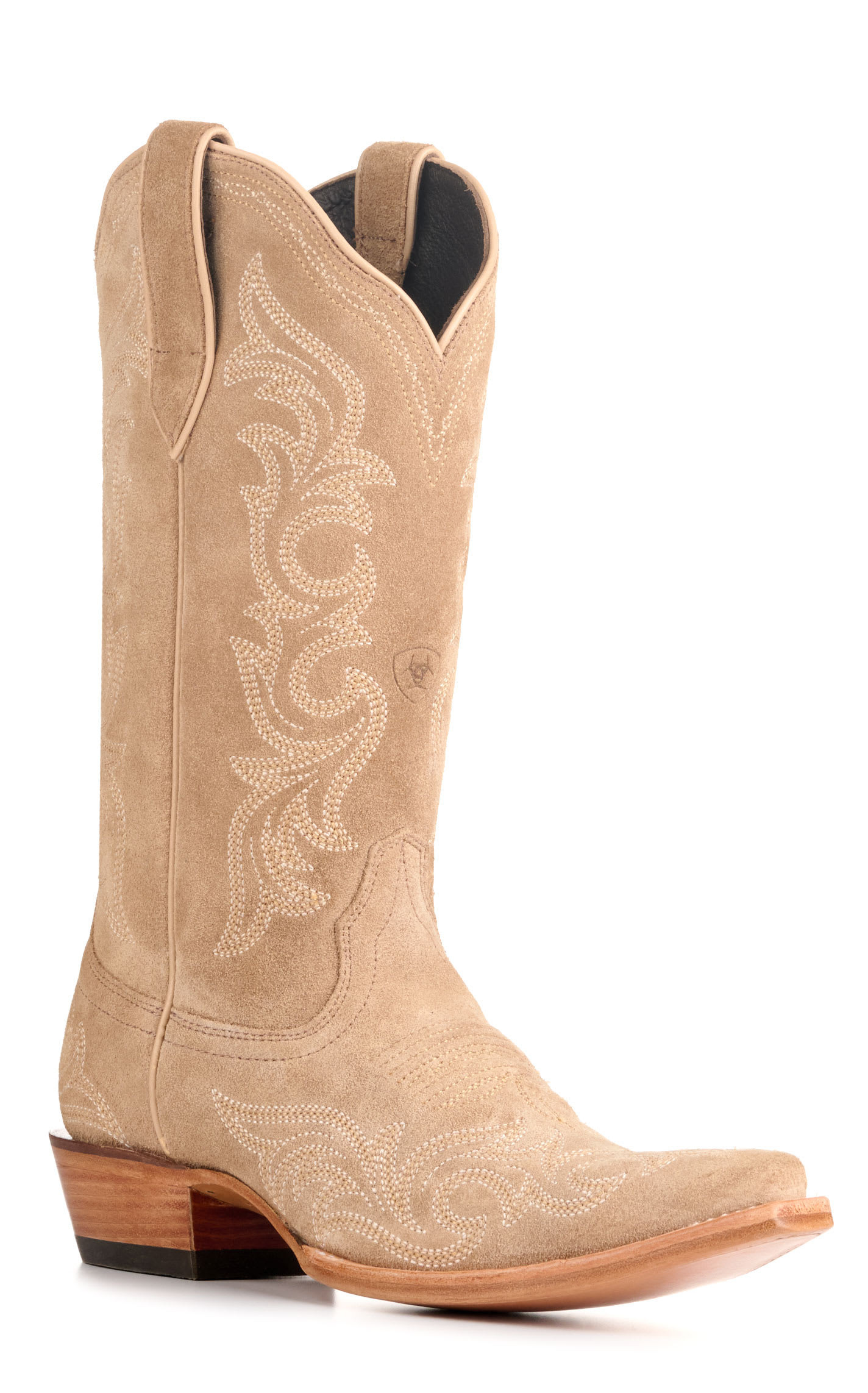 Ariat Women's Hazen Truly Taupe Roughout Suede Snip Toe Cowboy Boots - 7.5xB - From Cavender's | Cavender's