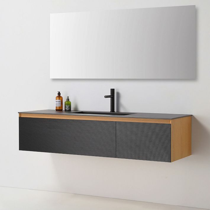 Montague Floating Single Bathroom Vanity (60") | West Elm (US)