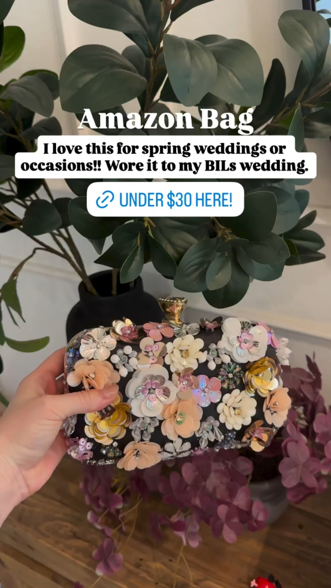 Amazon Bag I love this for spring weddings or occasions!! Wore it to my BILs wedding.