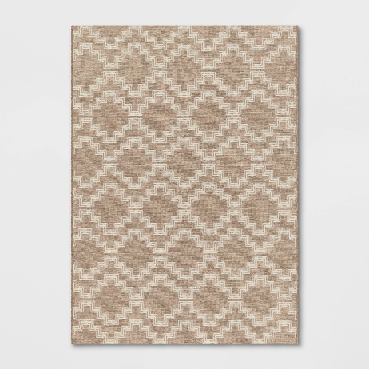 5'x7' Tapestry Outdoor Rug Tan/White - Threshold™ | Target