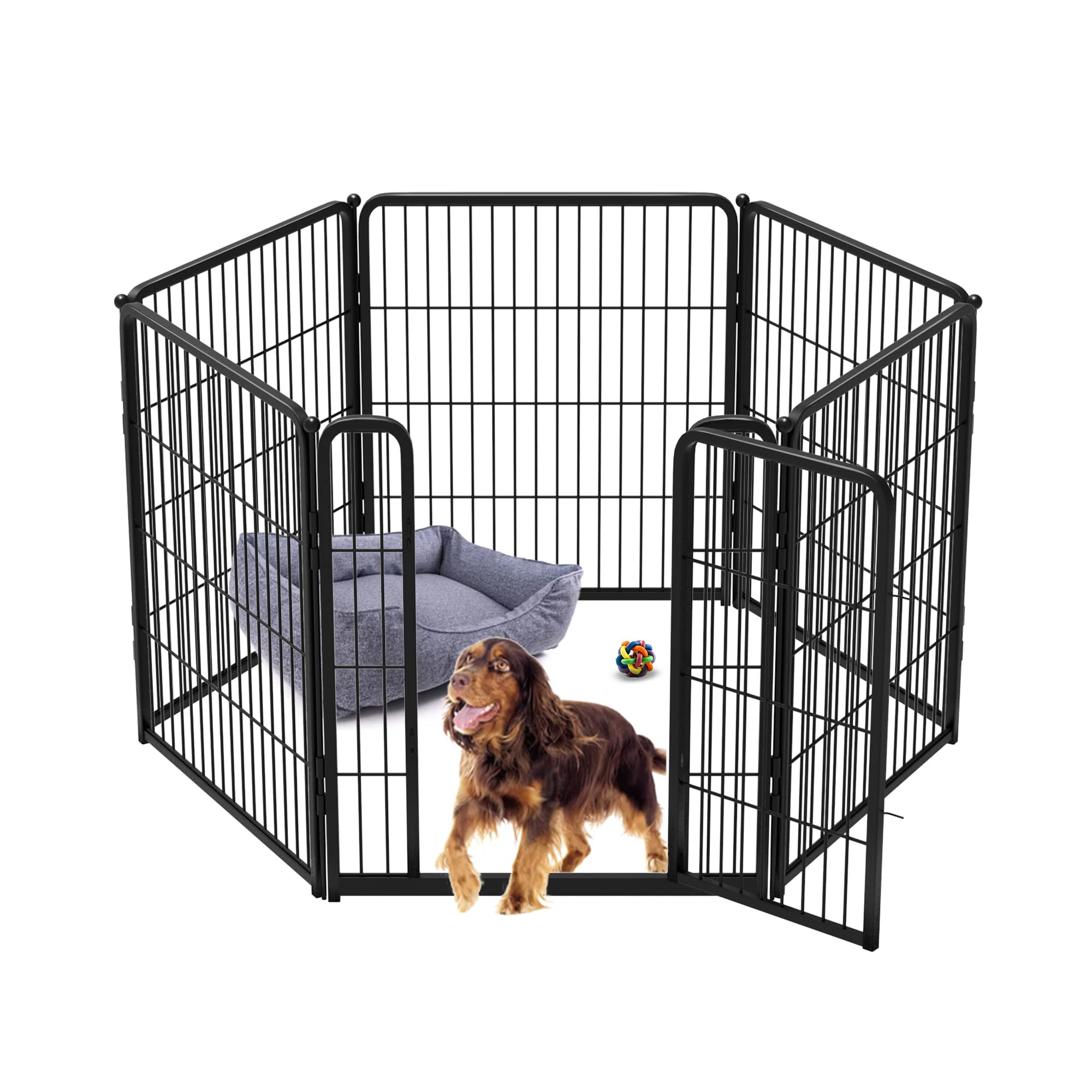 FXW Homeplus Dog Playpen for Indoor Use - Stress-Free and Safe Play, Heavy Duty 32 Inch 6 Panels ... | Amazon (US)