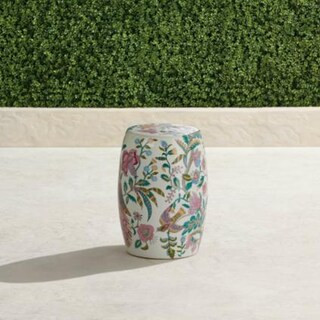 Isabelle Bird & Branch Accent Stool | Frontgate