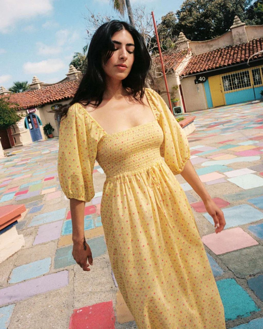 The Katrina Dress | Lemon Rose | Christy Dawn