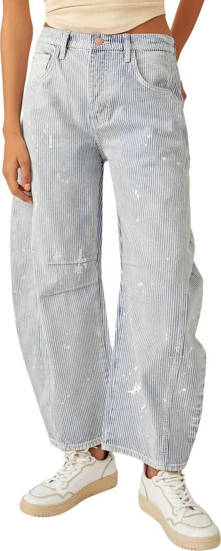 Good Luck Paint Splatter Stripe Jeans | Nordstrom