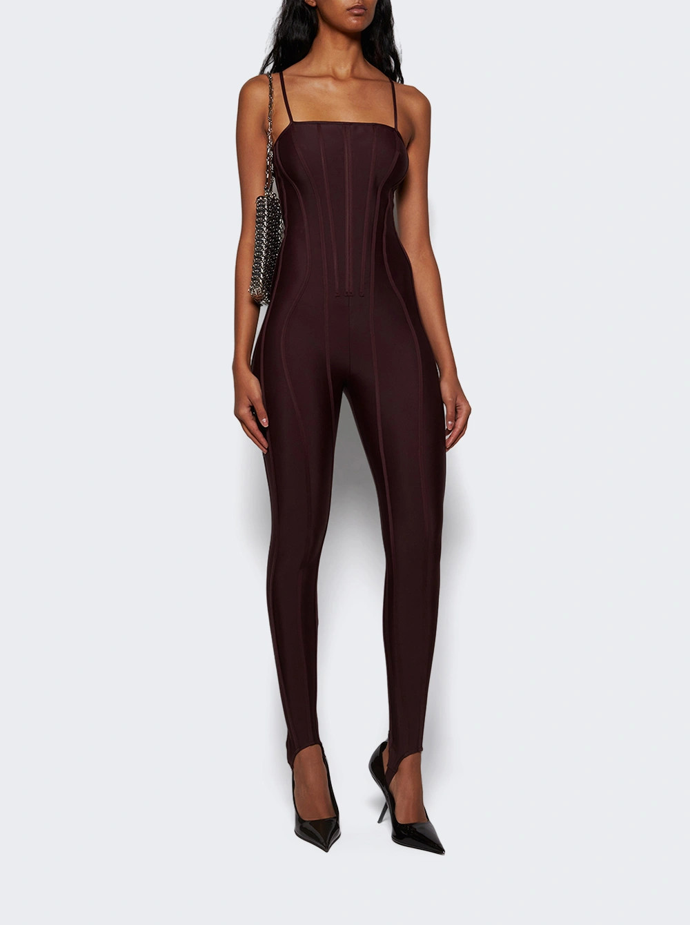 Corset Jumpsuit Dark Raisin | The Webster