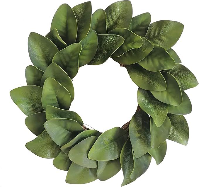 Xmas Arts& Crafts 21" Artificial Magnolia Wreath with Magnolia Leaves for Festival Celebration Fr... | Amazon (US)