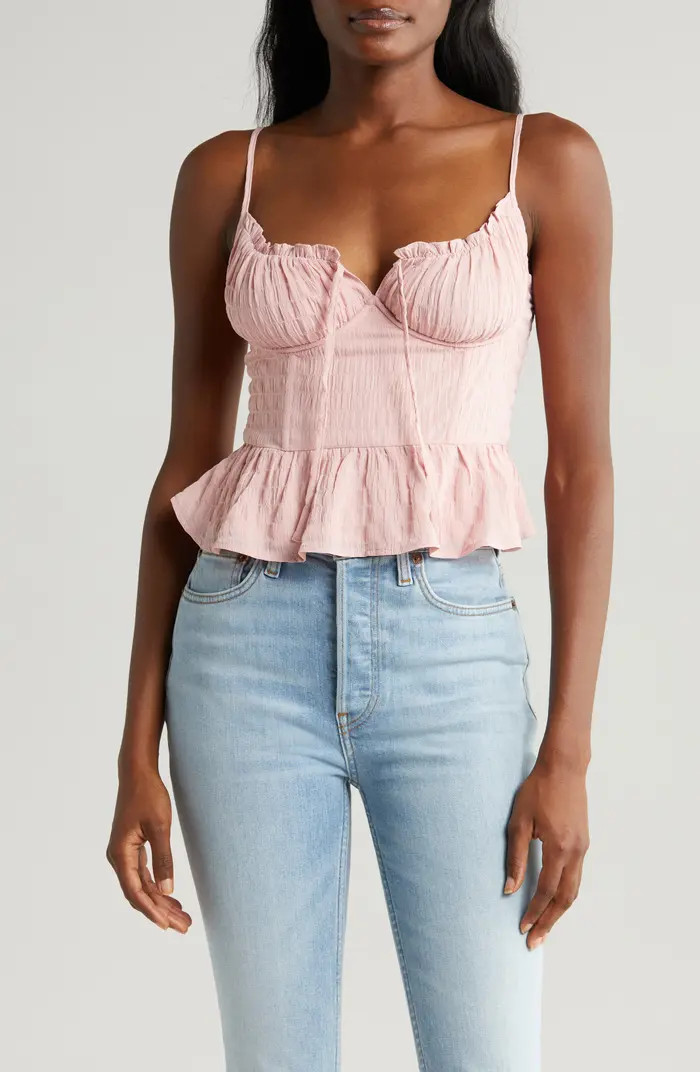 Peplum Bustier Camisole | Nordstrom