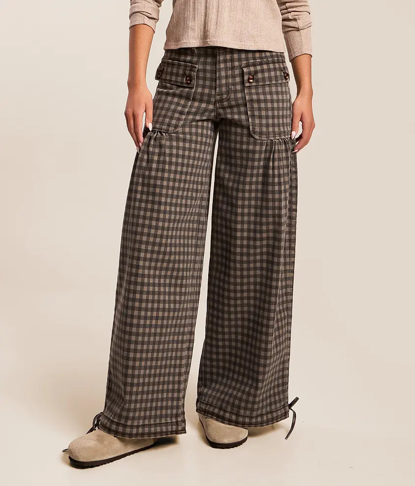 Sloane Gingham Balloon Stretch Jean | Buckle