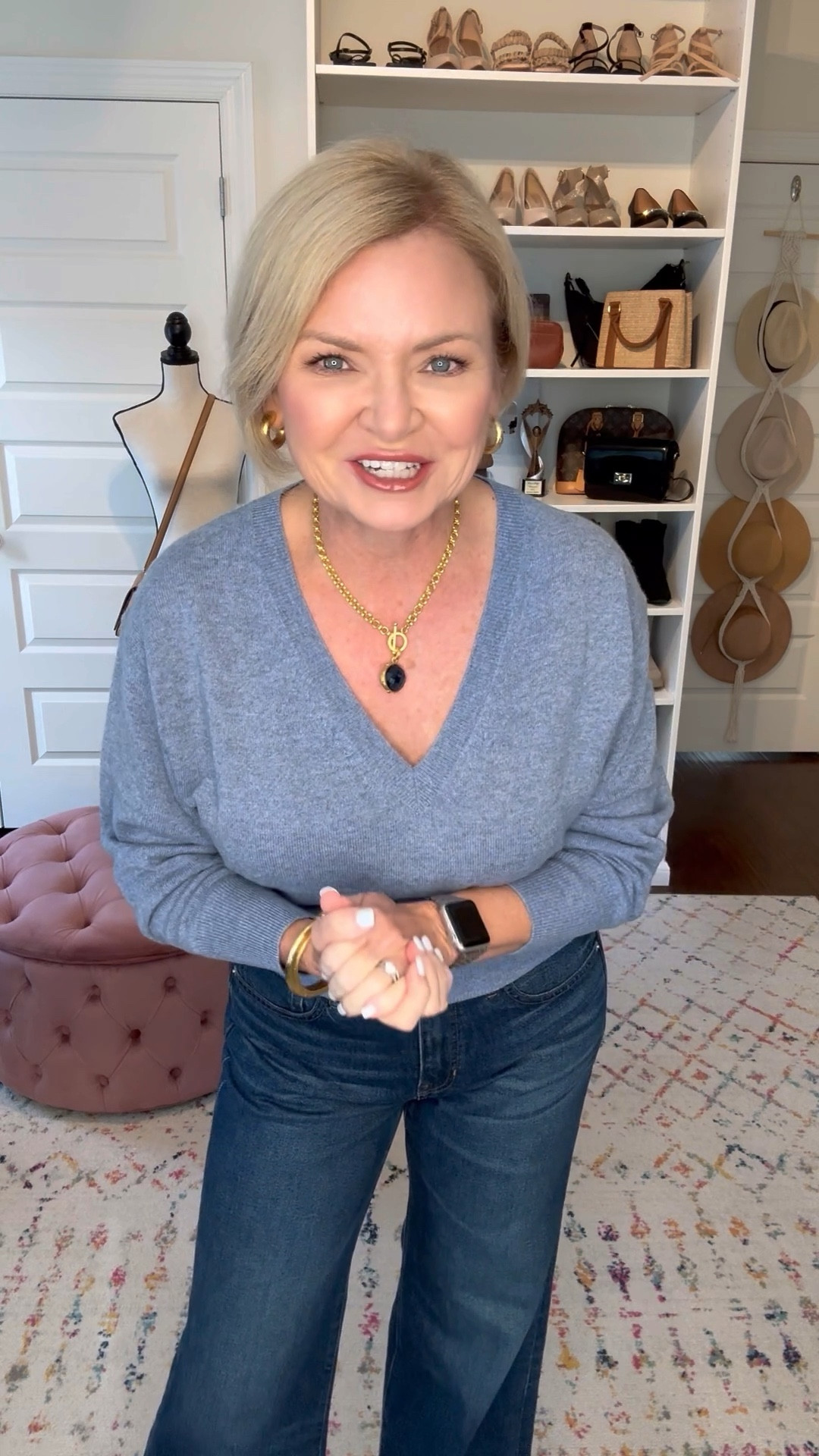 Who's ready for Labor Day sales??? So many great ones going on, like at J. Crew! Snag some cashmere sweaters and jeans in trendy styles, like these wide legs.  I'm wearing the sweater in Small and jeans in 27 regular (but they come in petite & tall)

J.Crew
Sale
Wide leg jeans outfit
Cashmere
Casual outfit
Over 50

#LTKOver40 #LTKSaleAlert #LTKStyleTip