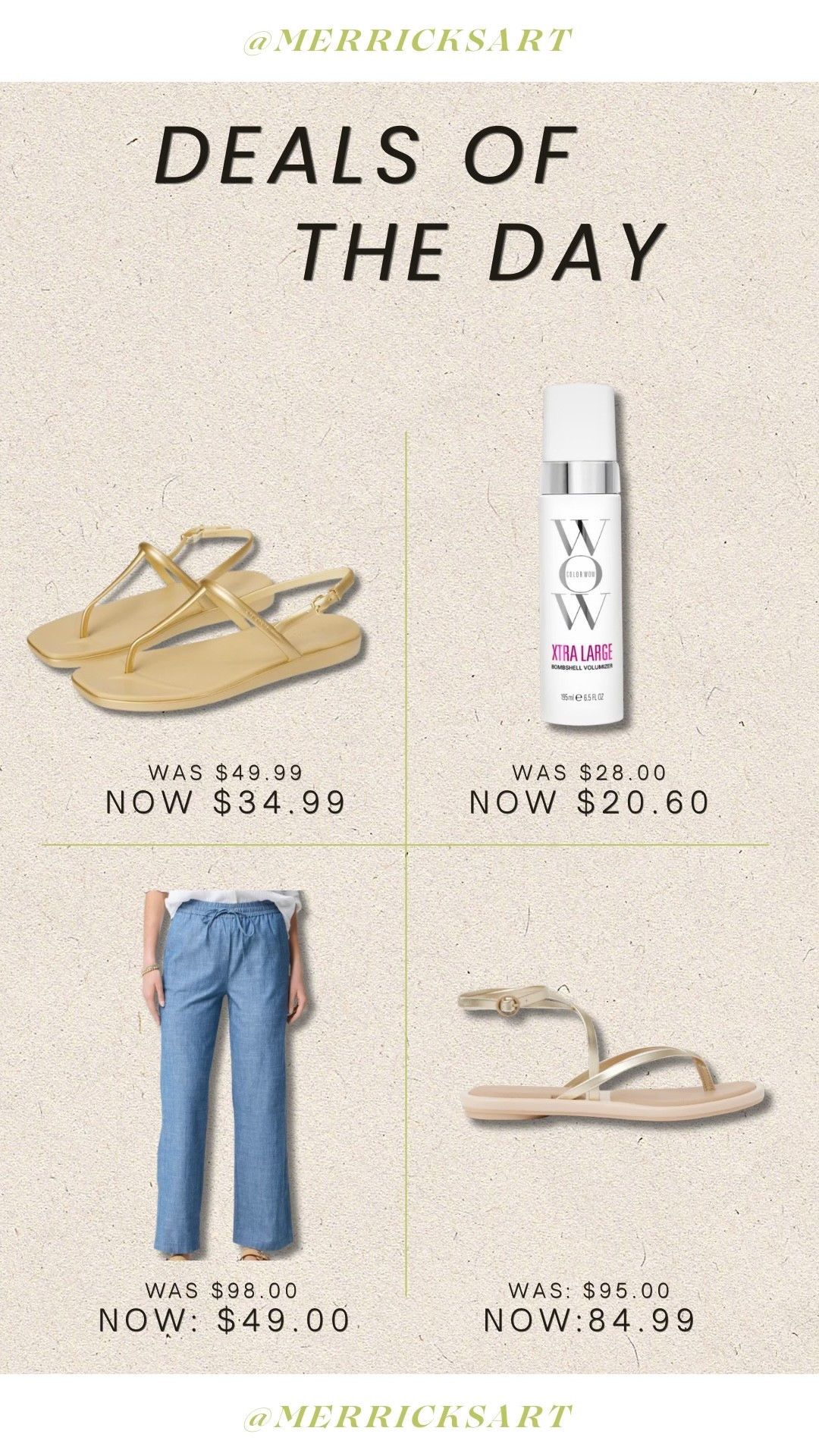 Deal of the day! Comfortable but elevated gold croc sandal, WOW hair volumizer spray, chambray pull on pants, and my favorite reef sandals in champagne gold!

#LTKSeasonal #LTKSaleAlert