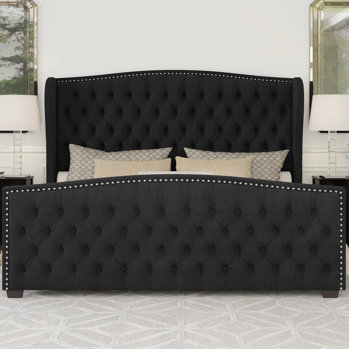 DuJuan Deep Button Tufted Upholstered King Bed with Nailhead Trim Wingback Headboard, Black

#LTKOver40 #LTKActive #LTKU

#LTKHome #LTKActive #LTKU