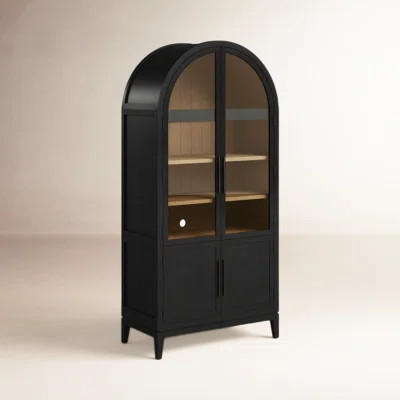 Annetta 80" Wood Bookcase, Black | Wayfair North America