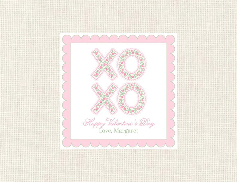 Valentine Class Tags or Stickers, Watercolor, Printed / Set of 25 - Etsy | Etsy (US)