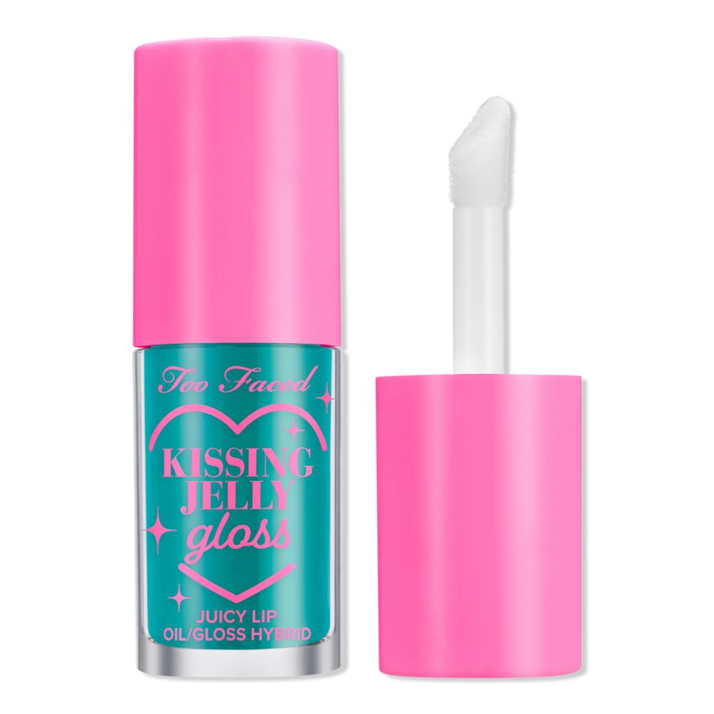 Too Faced Kissing Jelly Hydrating Lip Oil Gloss - Sweet Cotton Candy | Ulta