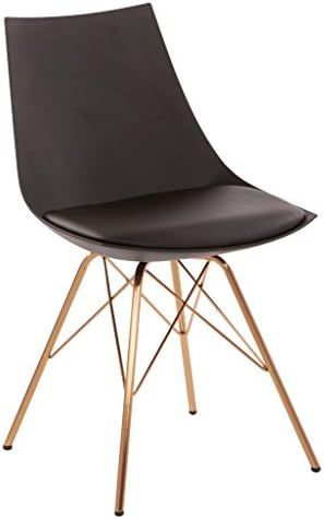OSP Home Furnishings Oakley Mid-Century Modern Bucket Chair, Black | Amazon (US)