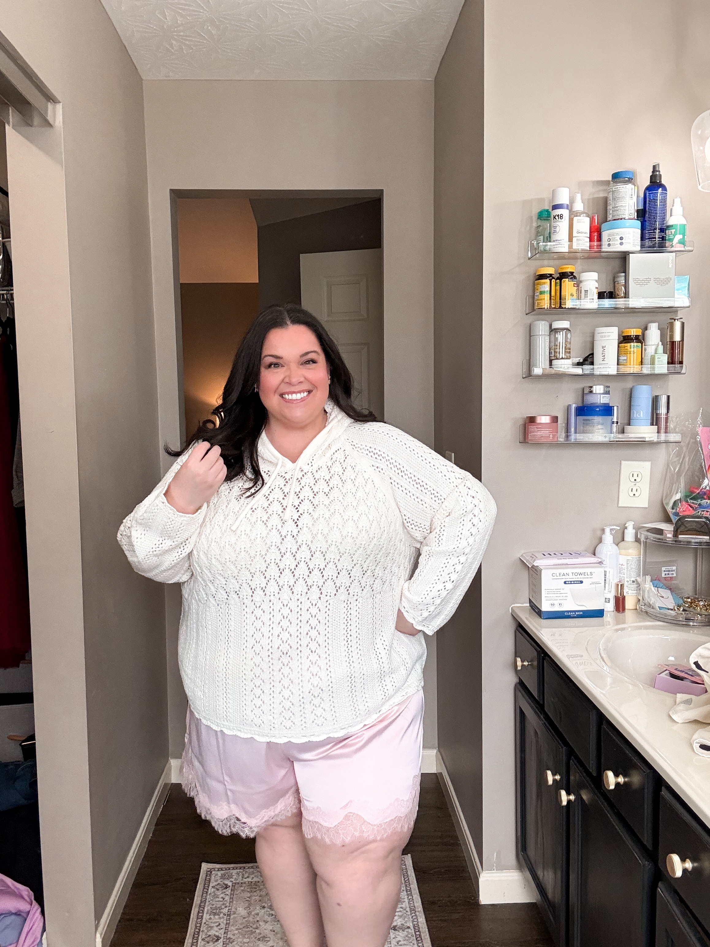 Okay but the lace trim detail, so good!!! + it is 30% off!!! 🤍 


#LTKSaleAlert #LTKootd #LTKPlusSize