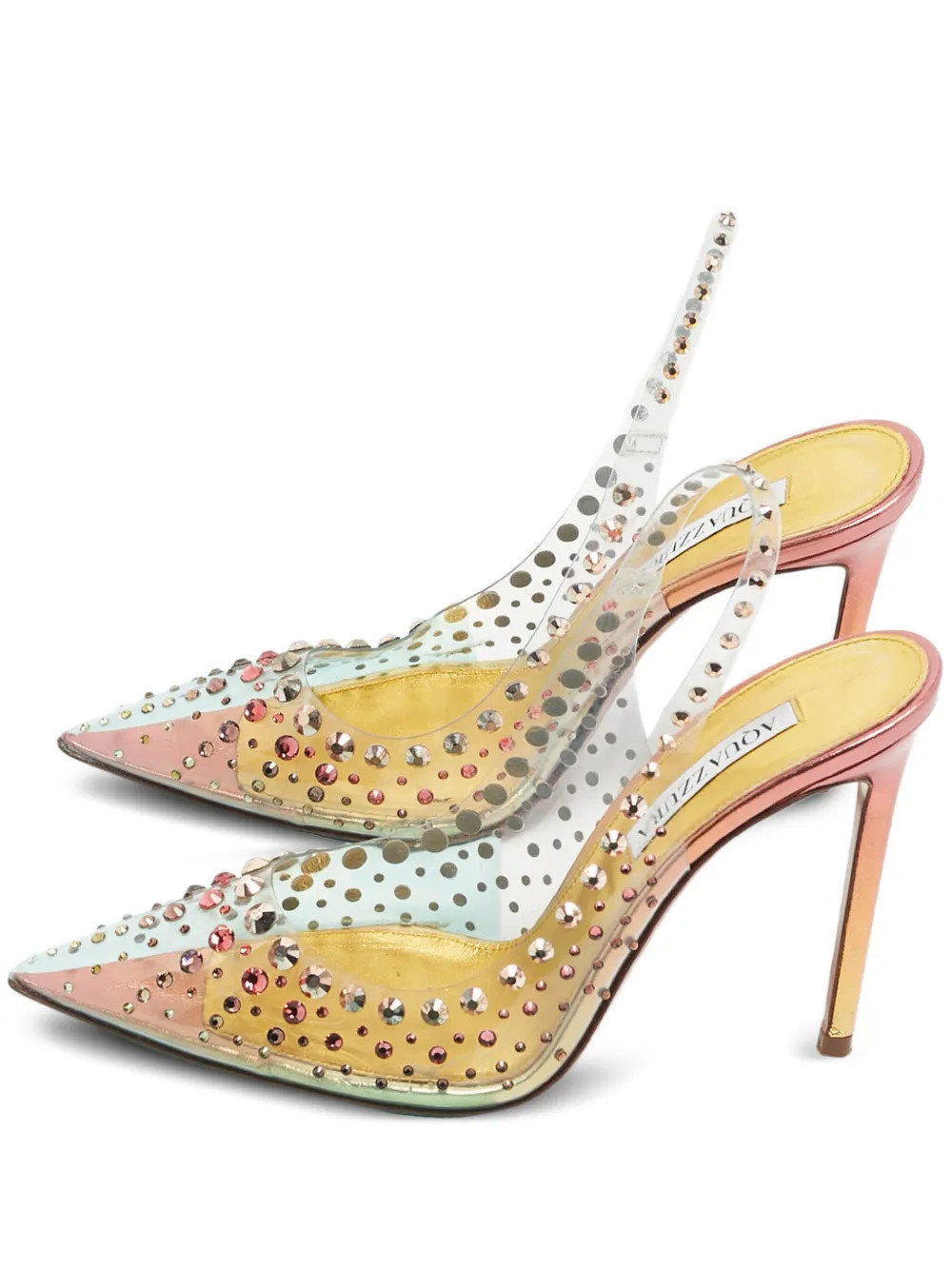 Aquazzura crystal pumps - White | Farfetch Global