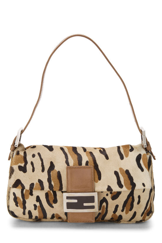 Pre-Owned Brown Pony Hair Baguette QBB0472C0B008 | What Goes Around Comes Around