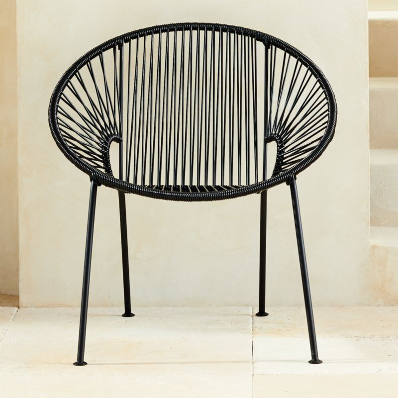 Ixtapa Black Outdoor Patio Chair + Reviews | CB2 | CB2
