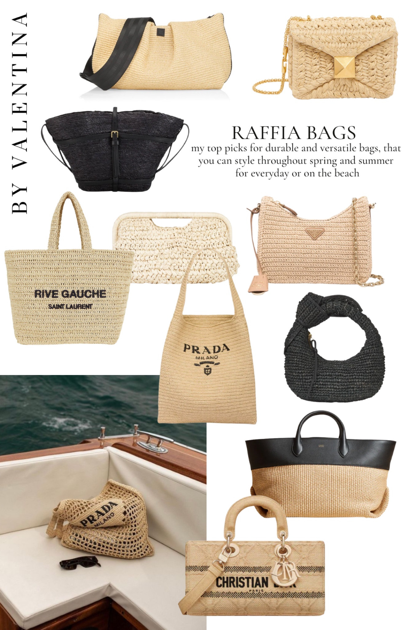 The New Prada Re-Edition 2005 Raffia Bag Has Summer Written All