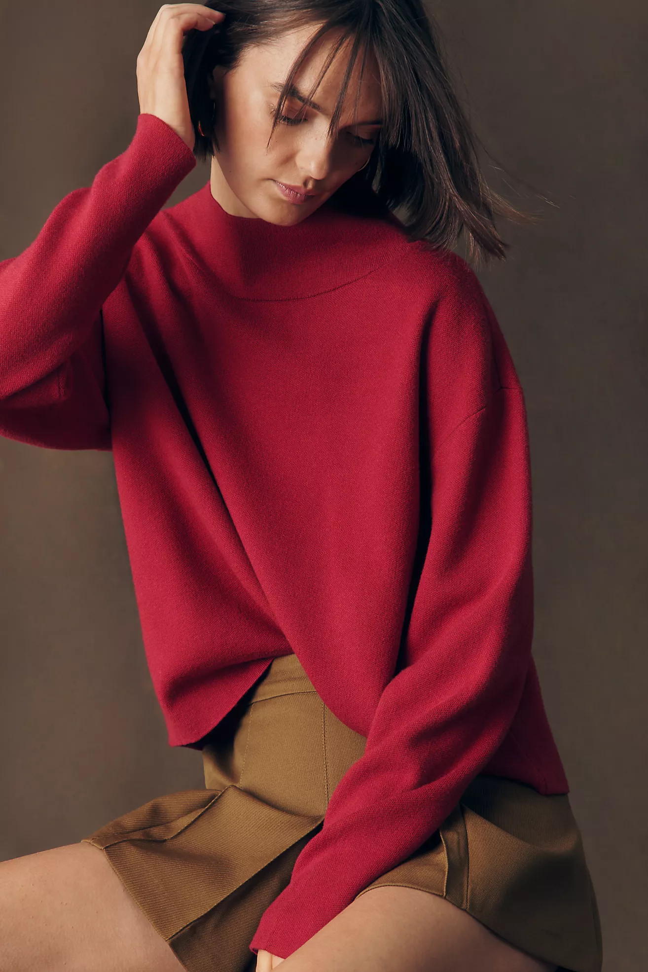 Carys Mock-Neck Sweater by Maeve | Anthropologie (US)