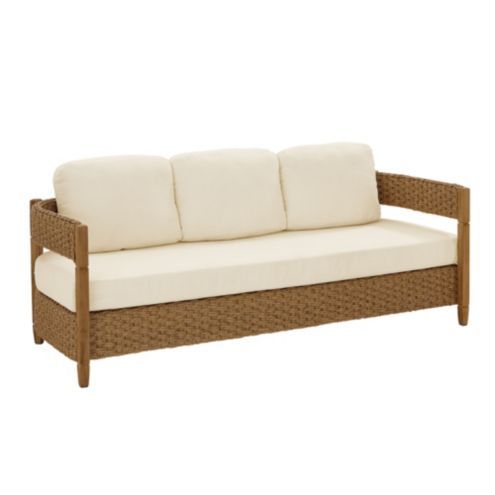 Cypress Outdoor Sofa Resin Wicker & Cushions | Ballard Designs, Inc.