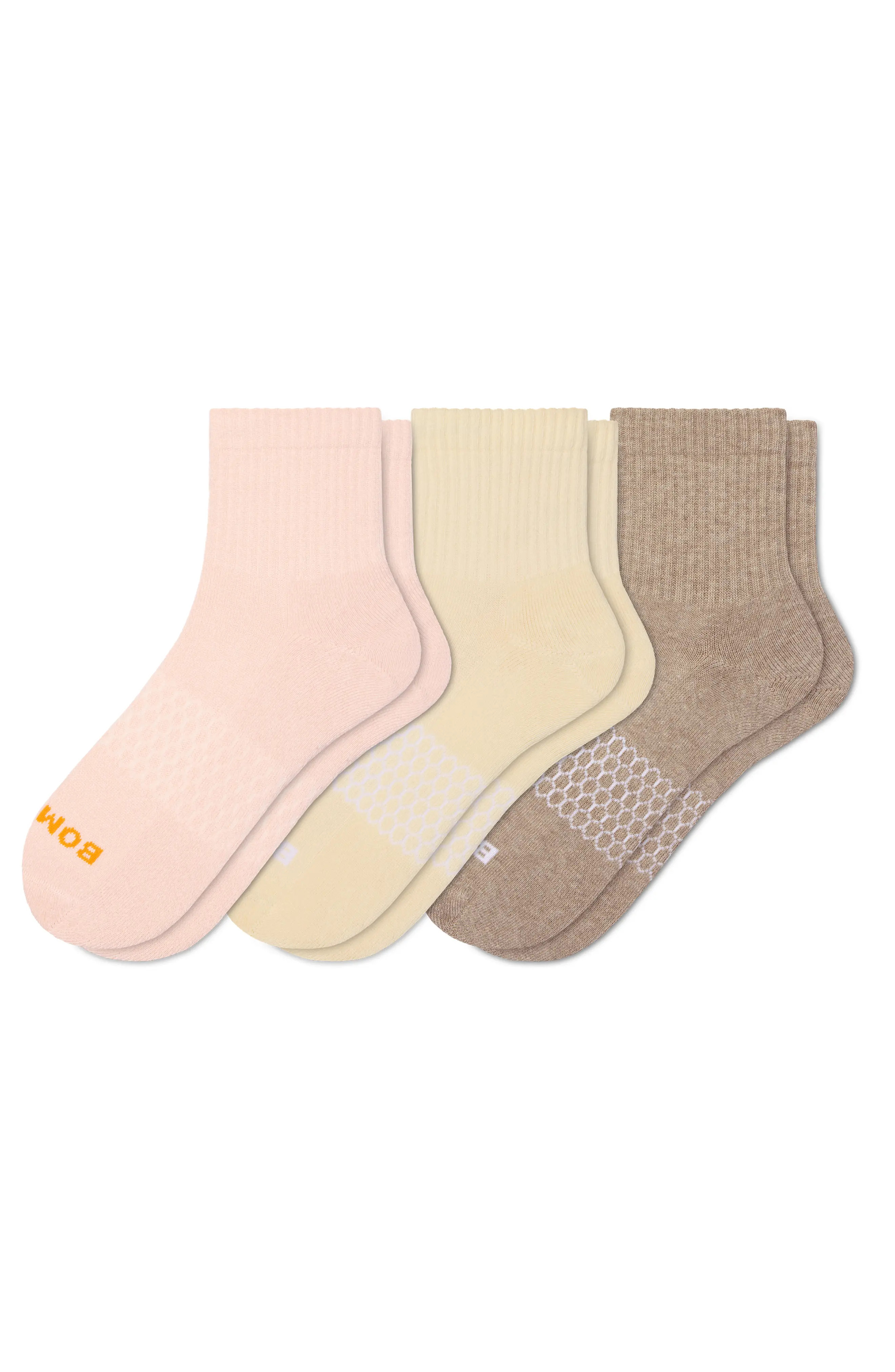 Assorted 3-Pack Quarter Crew Socks (Women) | Nordstrom | Nordstrom