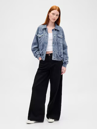 VintageSoft Relaxed Icon Sweatshirt Jacket | Gap (US)