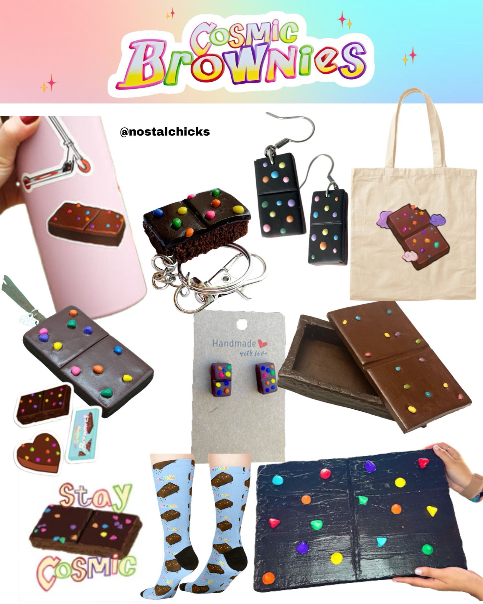 Cosmic Brownies 
#cosmicbrownies #brownies #nostalgia #nostalgic #millennial #millennials #90s #2000s #retro #retroaesthetic