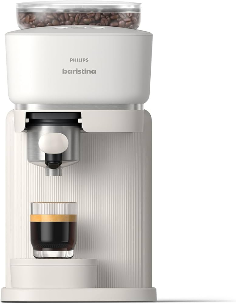 Philips Baristina Espresso Machine, Grind, Tamp & Brew Coffee Beans in One Swipe, Compact, 16 Bar... | Amazon (US)