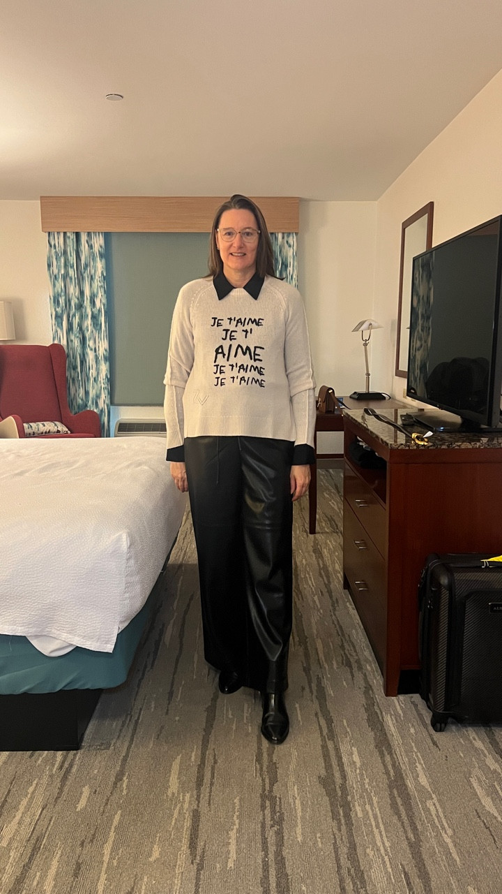 Parlez-vous français?

Today I am pairing faux leather pants with a sweater embroidered with my namesake. I think it translates as “beloved” - or so my mother claims. I can’t decide if I want someone to tell me if it actually means something else ... 

#whatiworetowork #workattire #workstyle #casualworkwear #businesscasual

#LTKWorkwear #LTKShoeCrush #LTKOver40