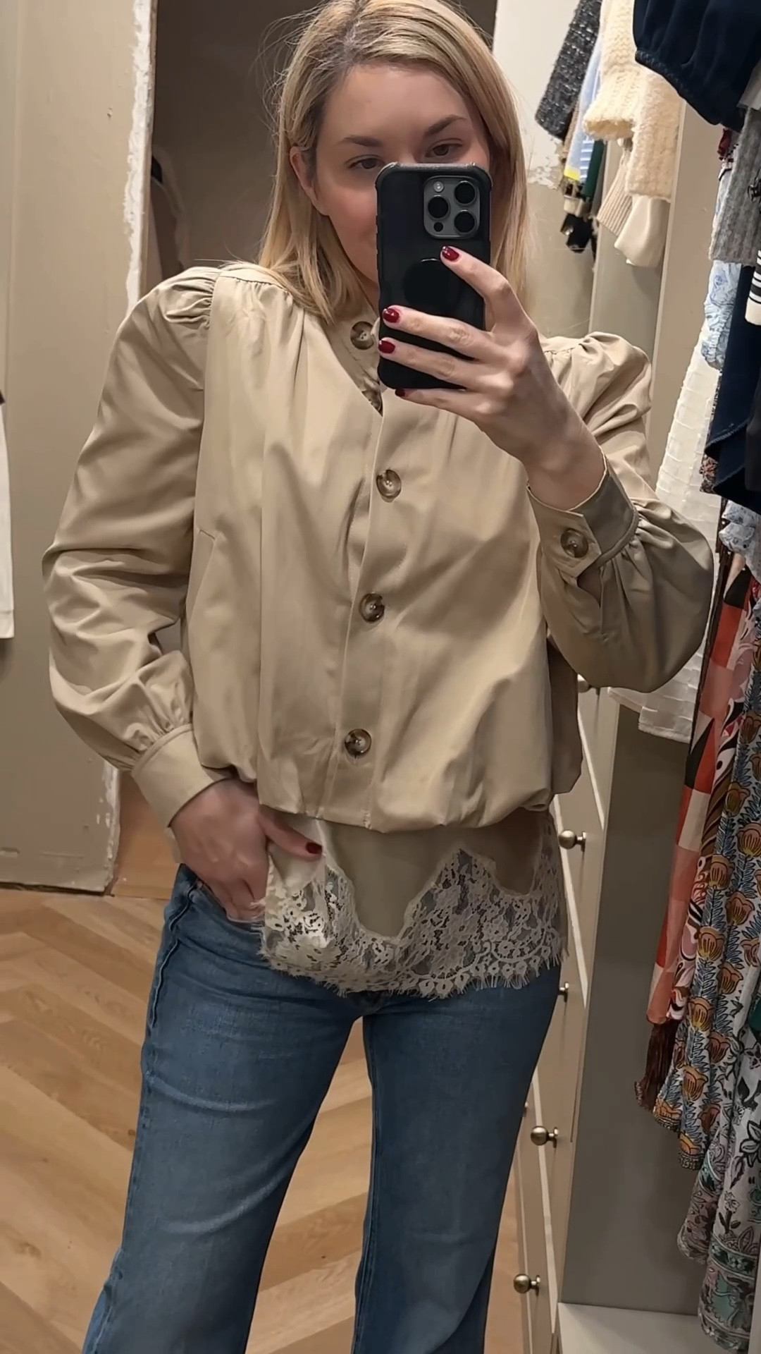 Cropped trench with silk lace trim tank

Spring outfit 

#LTKootd #LTKSeasonal #LTKNYFW