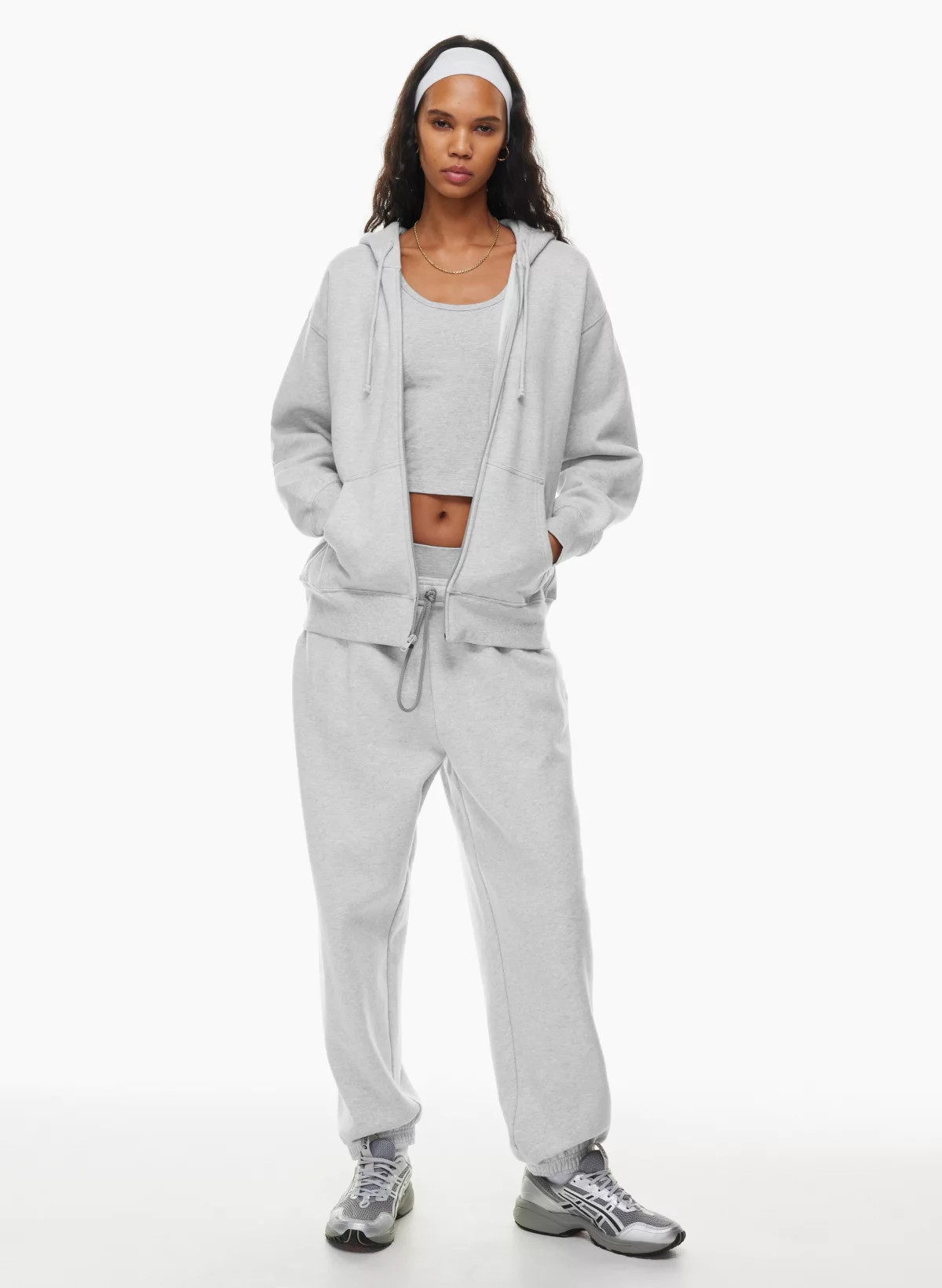 COZY FLEECE BOYFRIEND ZIP HOODIE | Aritzia