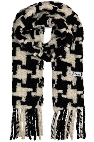 Acne Studios Vadik Scarf in Black,White | FWRD 