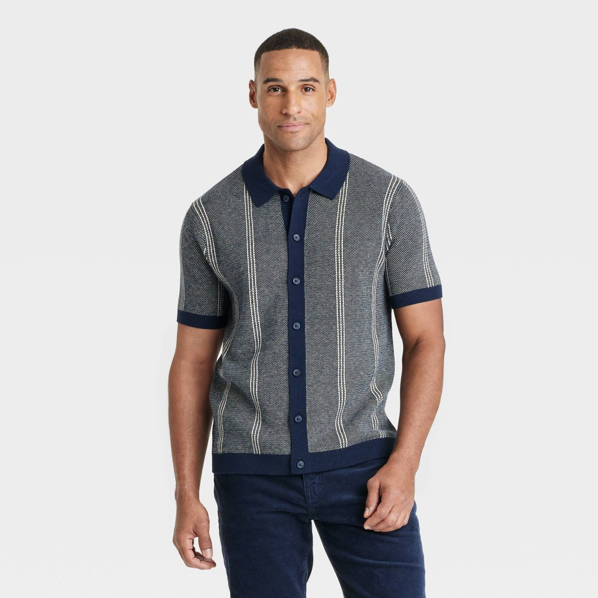 Men's Short Sleeve Cardigan Sweatshirt - Goodfellow & Co™ | Target