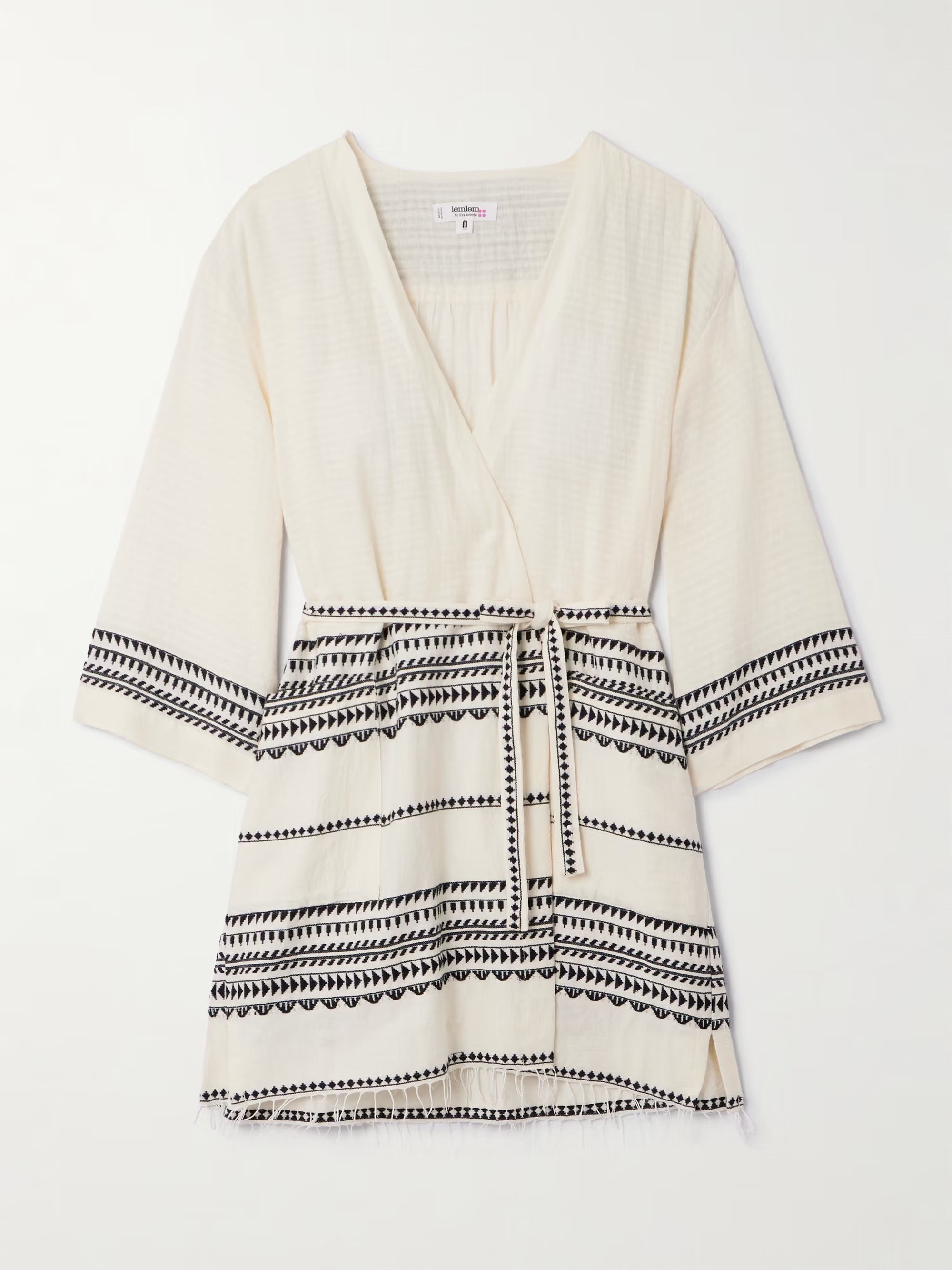 Imani striped fringed cotton coverup | NET-A-PORTER (US)