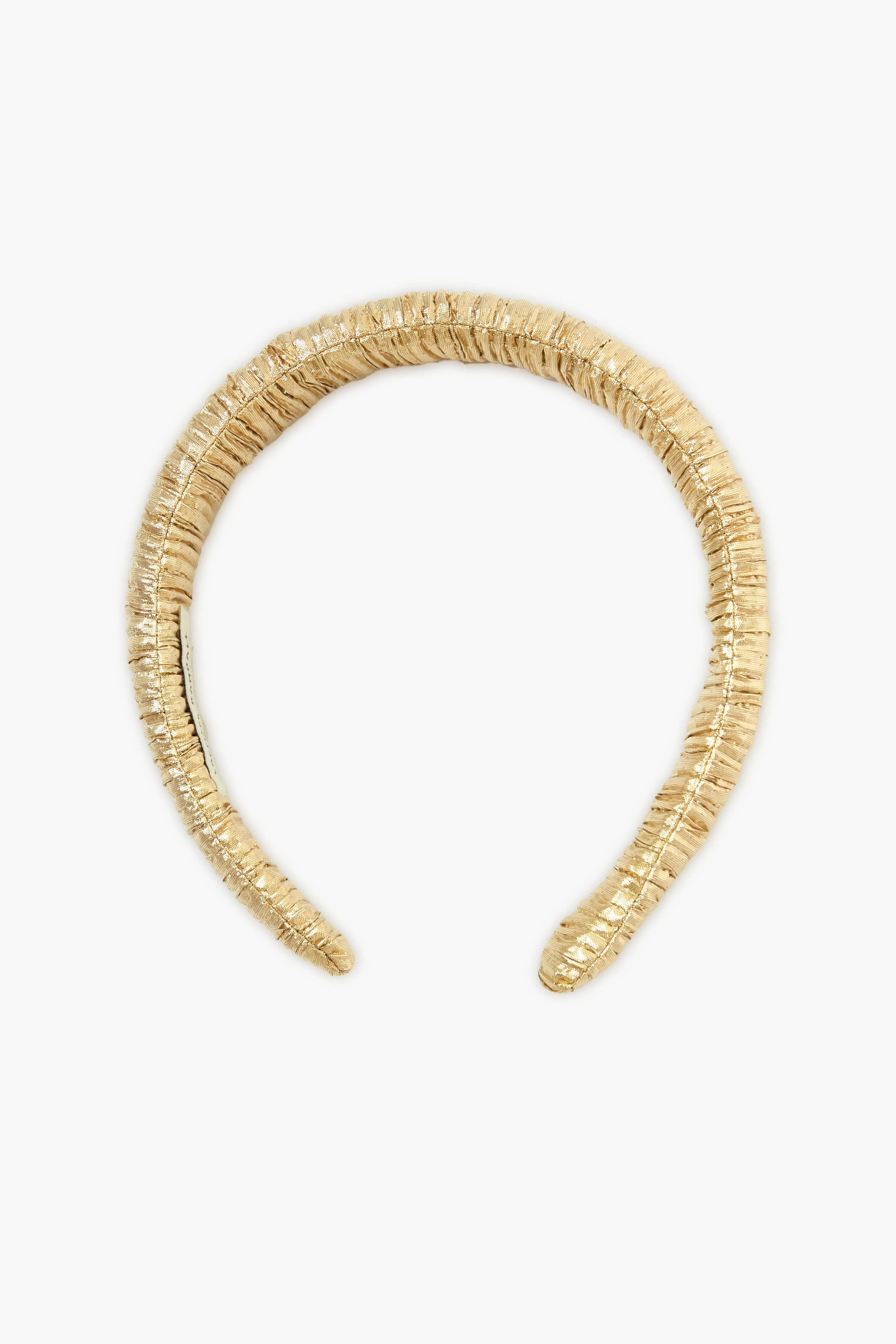 Gold Marina Puffy Headband | Tuckernuck (US)